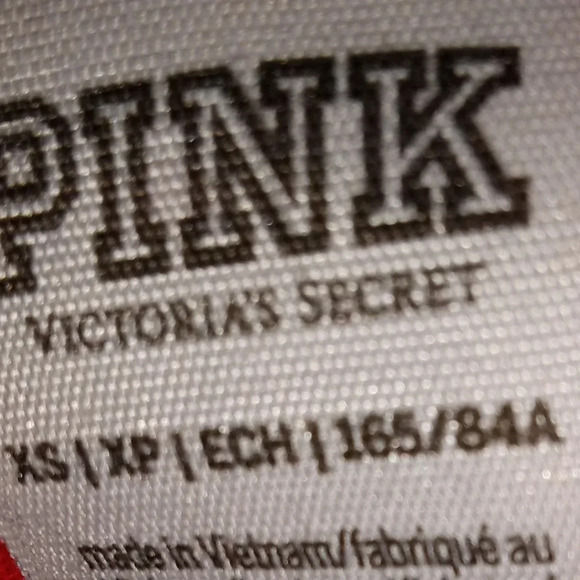 Victoria's Secret Pink red bling baseball t shirt top size xs small - Picture 4 of 4